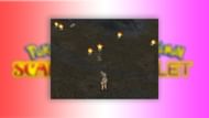 Shiny Cyndaquil spawns, as seen in the cave of Pokemon Scarlet and Violet (Image via The Pokemon Company)